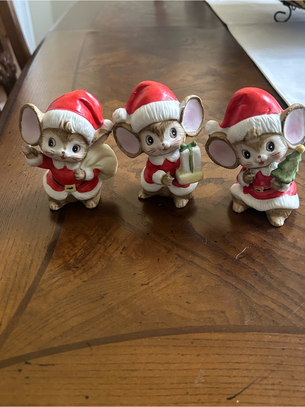 Homco Holiday Mouse Figurine Set